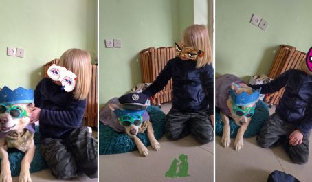Праздник Пурим на терапии с собакой