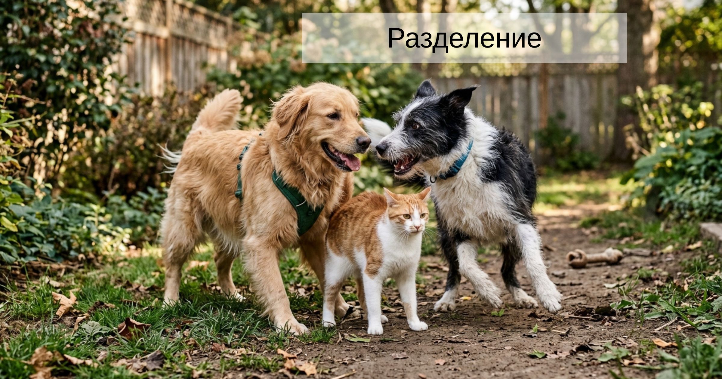 кошка разделила животных разделение